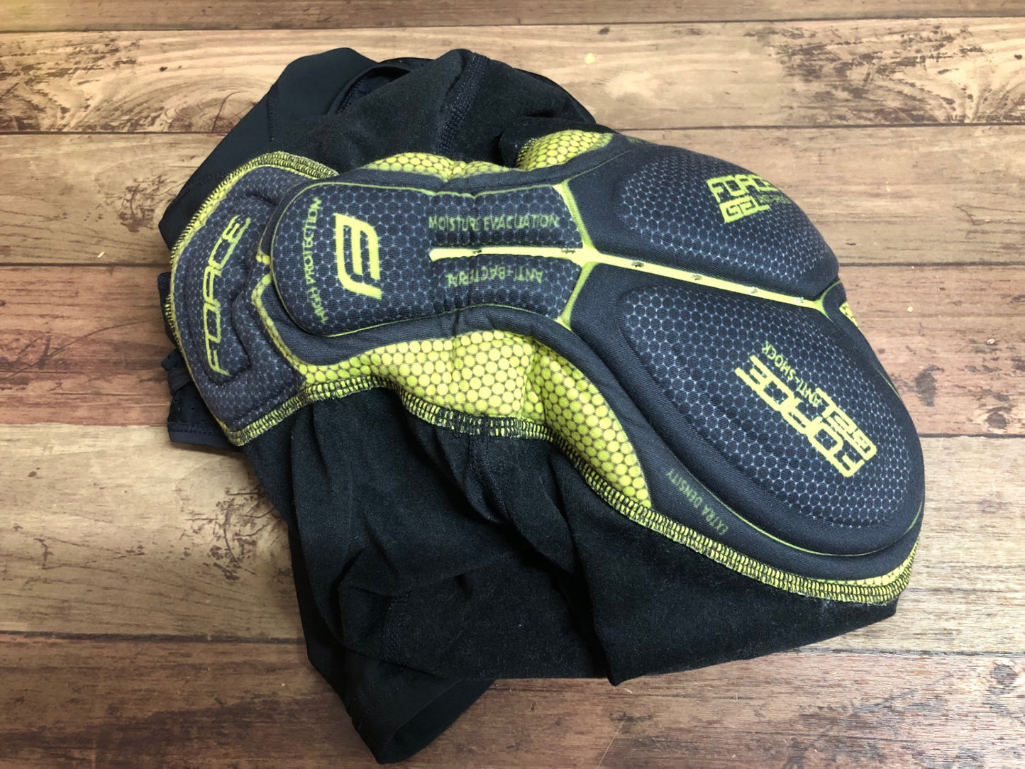 IK354 モーゼン morethan ビブタイツ 黒 L 裏起毛 サイドポケット付き パッド部スレ