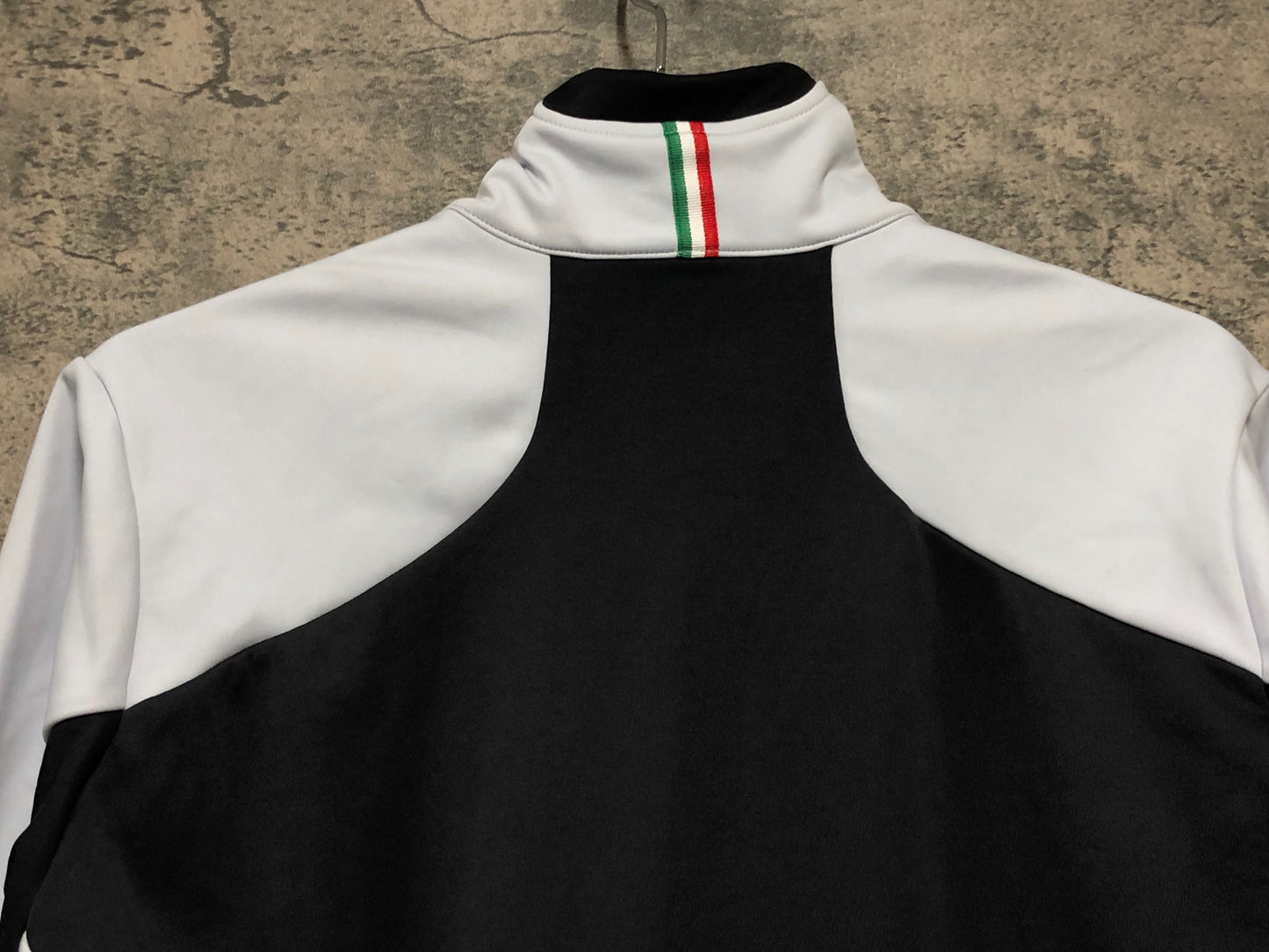 JC939 カステリ CASTELLI 長袖 サイクルジャージ 白 黒 L 裏起毛 GORE-TEX INFINIUM