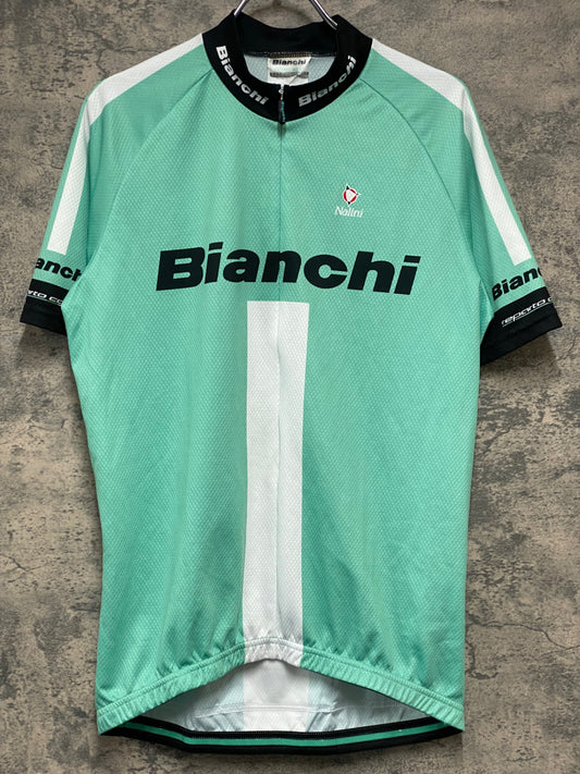 JB688 ビアンキ BIANCHI 半袖 サイクルジャージ チェレステ XL