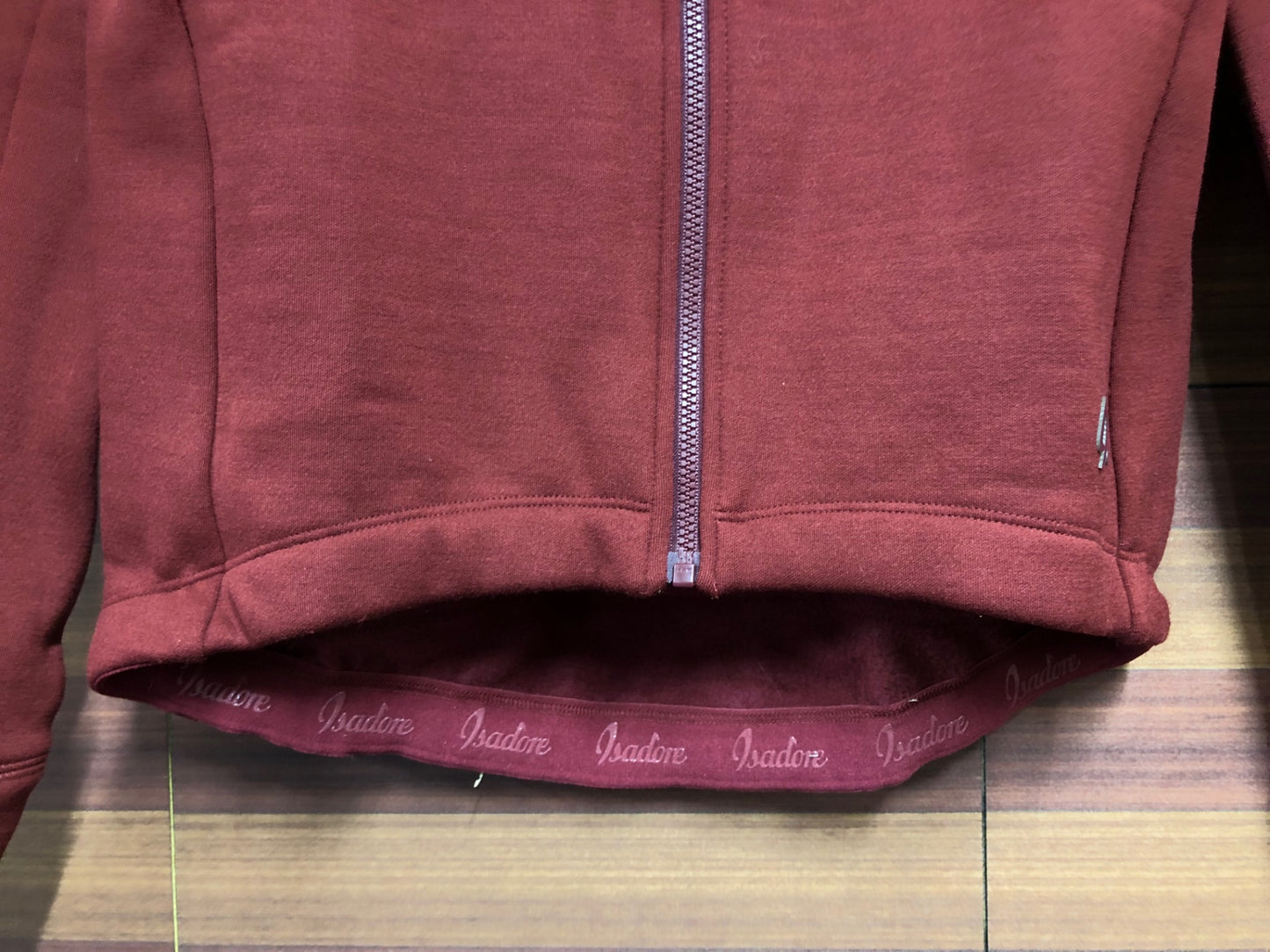 HU714 イザドア Isadore THE MERINO JERSEY 長袖 サイクルジャージ 赤 S 裏起毛