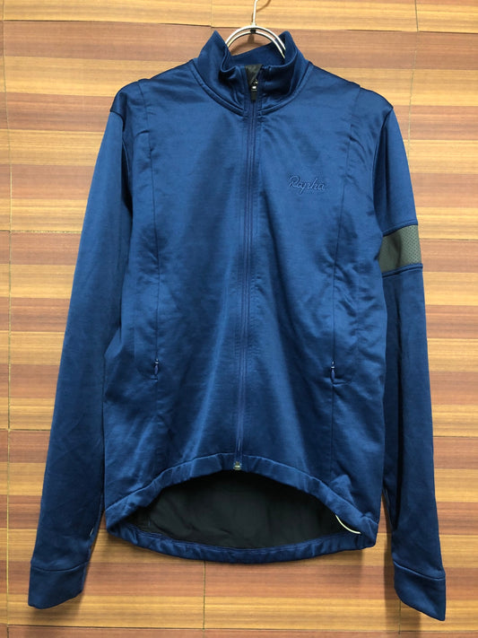 IN970 ラファ Rapha WINTER JERSEY 長袖 サイクルジャージ 紺 M 裏起毛