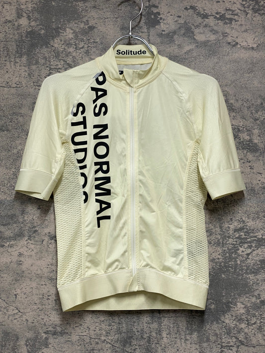 JC427 パスノーマルスタジオ Pas Normal Studios | Men's Solitude Jersey SS20 半袖 サイクルジャージ オフホワイト S