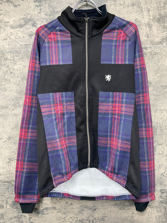 IZ552 カペルミュール KAPELMUUR 長袖サイクルジャケット 黒赤紫 M 裏起毛 ※毛玉