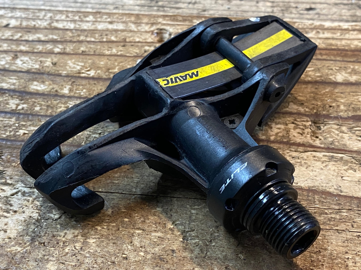 IU170 マビック MAVIC ZXELLIUM ELITE ビンディングペダル ※板バネひび割れ 軸回転抵抗大 ジャンク