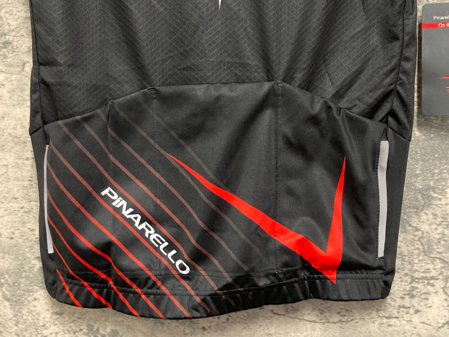 IW578 ピナレロ PINARERO 半袖 サイクルジャージ 黒赤 M