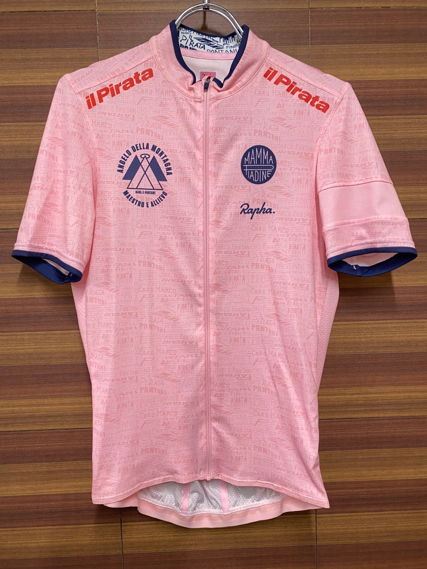 IJ230 ラファ Rapha PANTANI SUPER LIGHTWEIGHT JERSEY 半袖 サイクルジャージ ピンク M