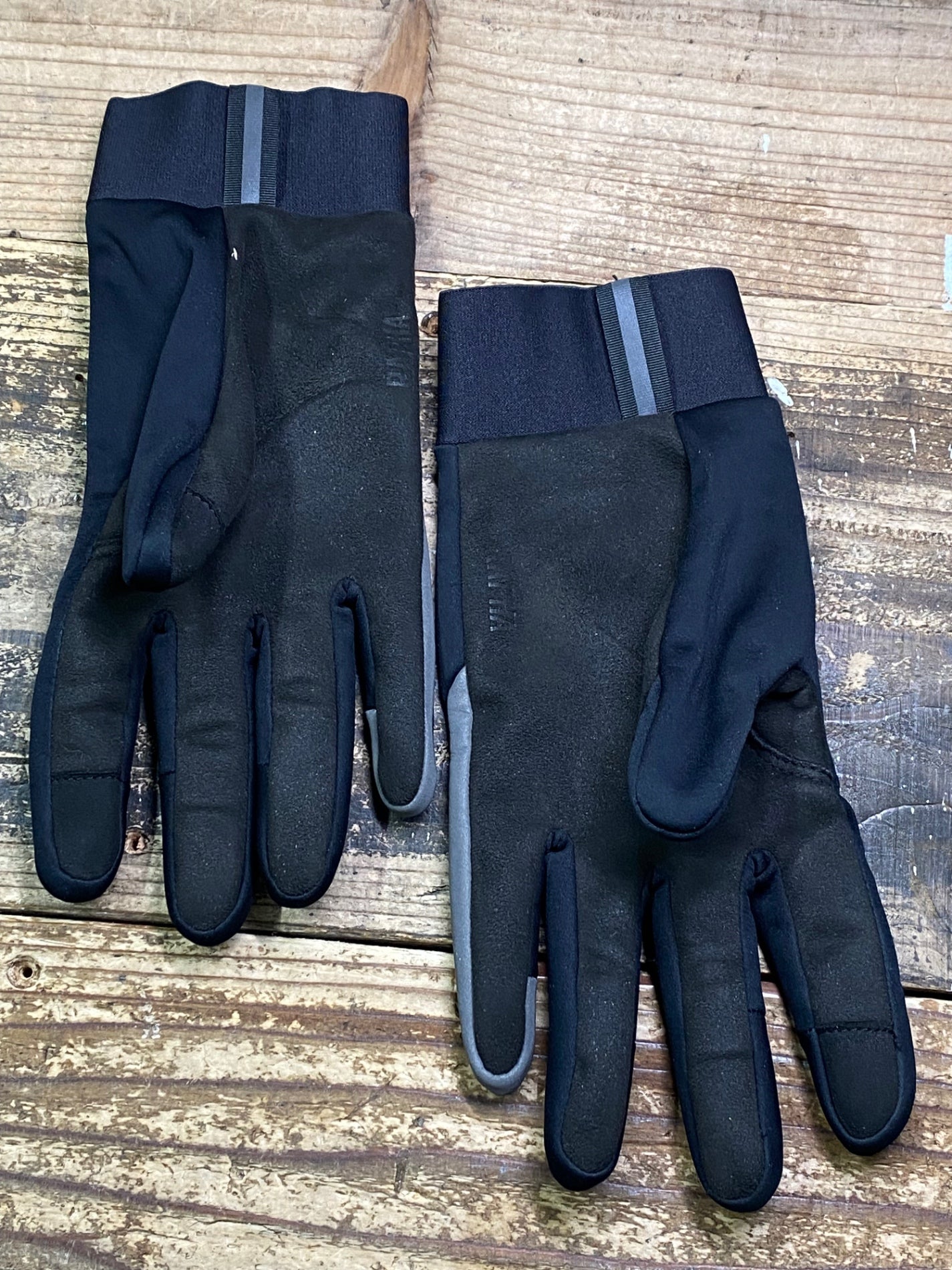 JC620 ラファ Rapha PRO TEAM WINTER GLOVES 裏起毛 長指 サイクルグローブ 黒 L
