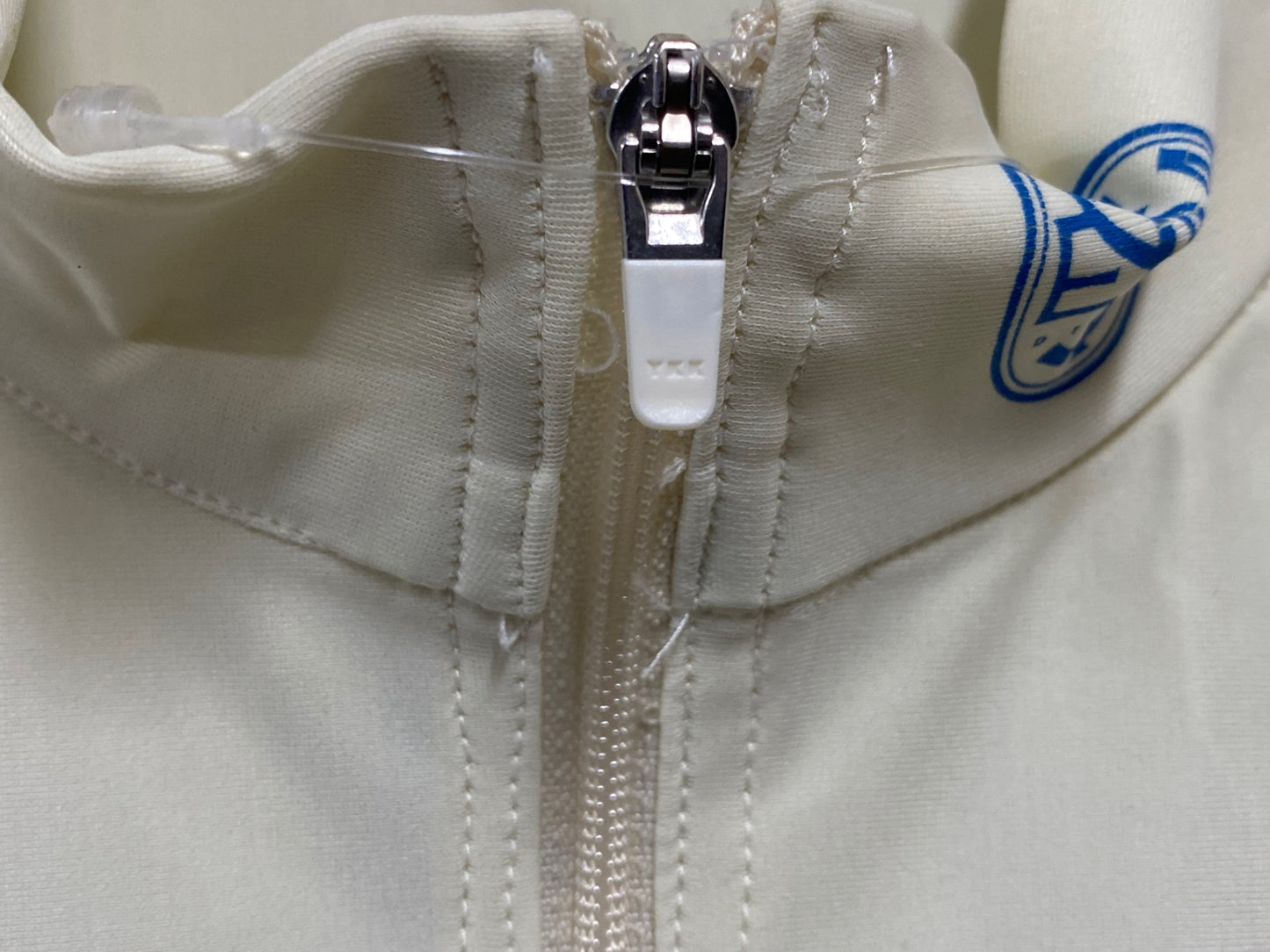 JB764 ステムデザイン STEM DESIGN 半袖 サイクルジャージ 白藍 ボーダー L