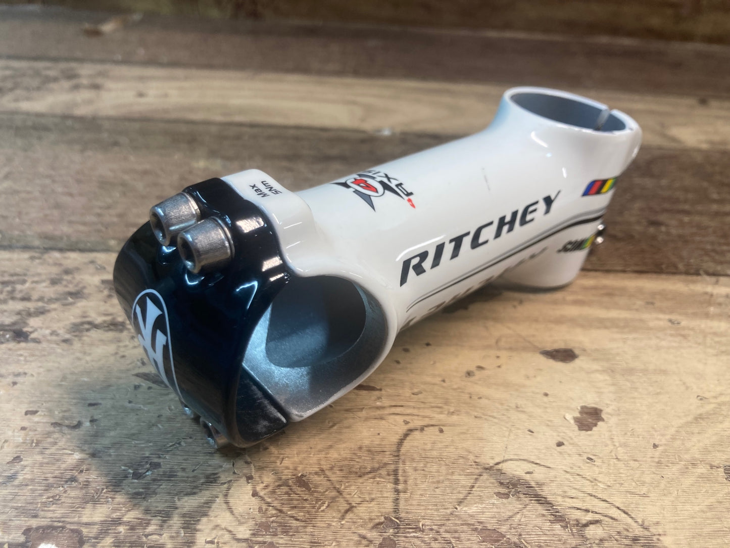 IH019 リッチー RITCHEY WCS 4AXIS アルミ ステム 90mm OS Φ31.8mm 白