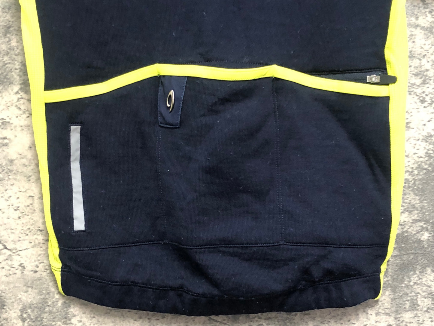 IU442 イザドア Isadore 半袖 サイクルジャージ 紺 黄 S