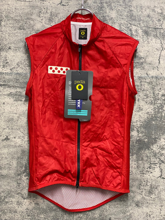 JB496 ペドラ Pedla サイクルベスト ジレ 赤 XS