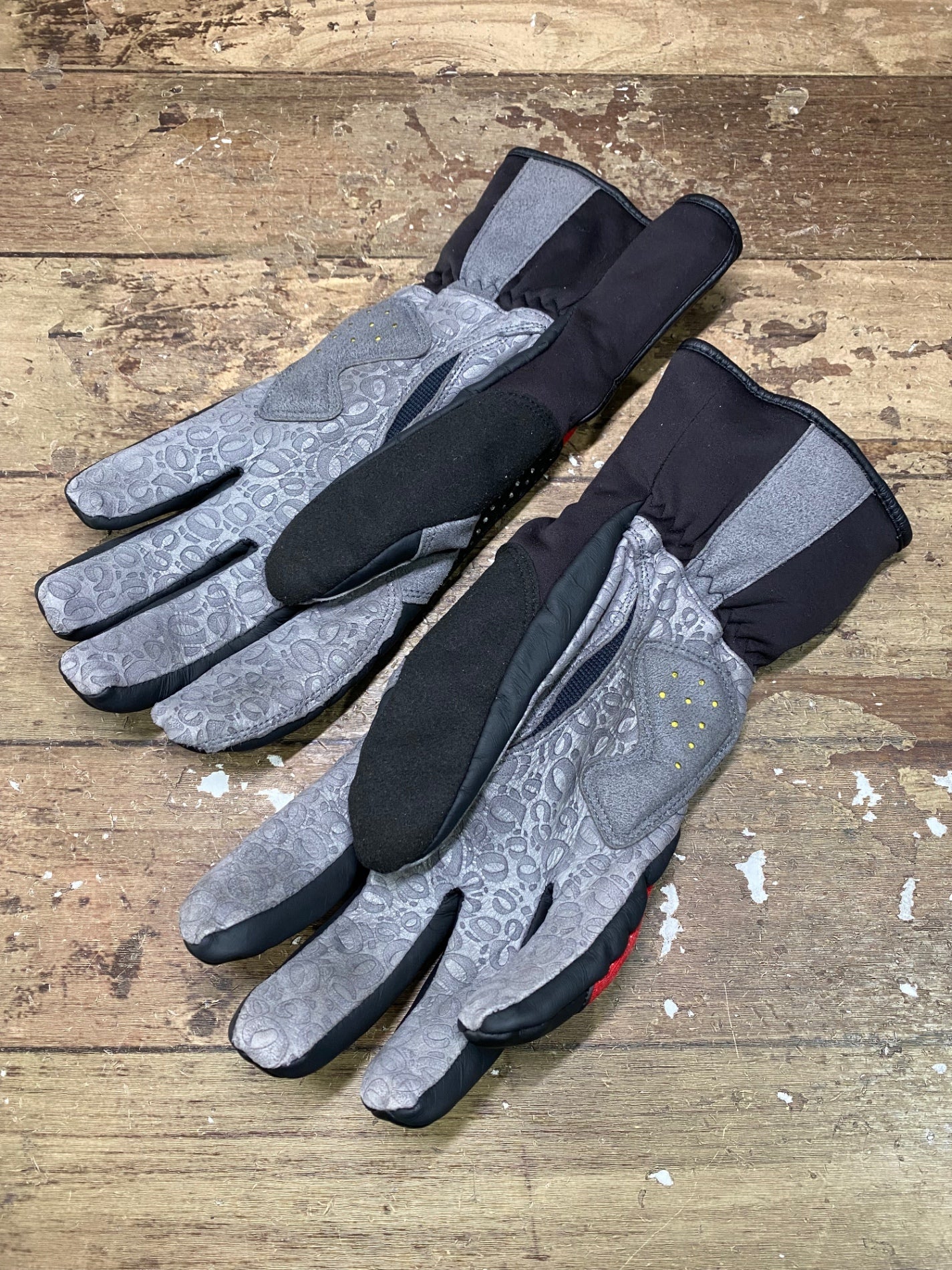 IM796 パールイズミ PEARL iZUMi 長指 グローブ 黒 グレー M 裏起毛 厚手