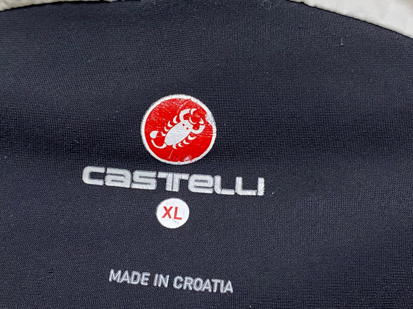 IZ650 カステリ CASTELLI ロッソコルサ ROSSO CORSA ジレ ベスト XLサイズ 白