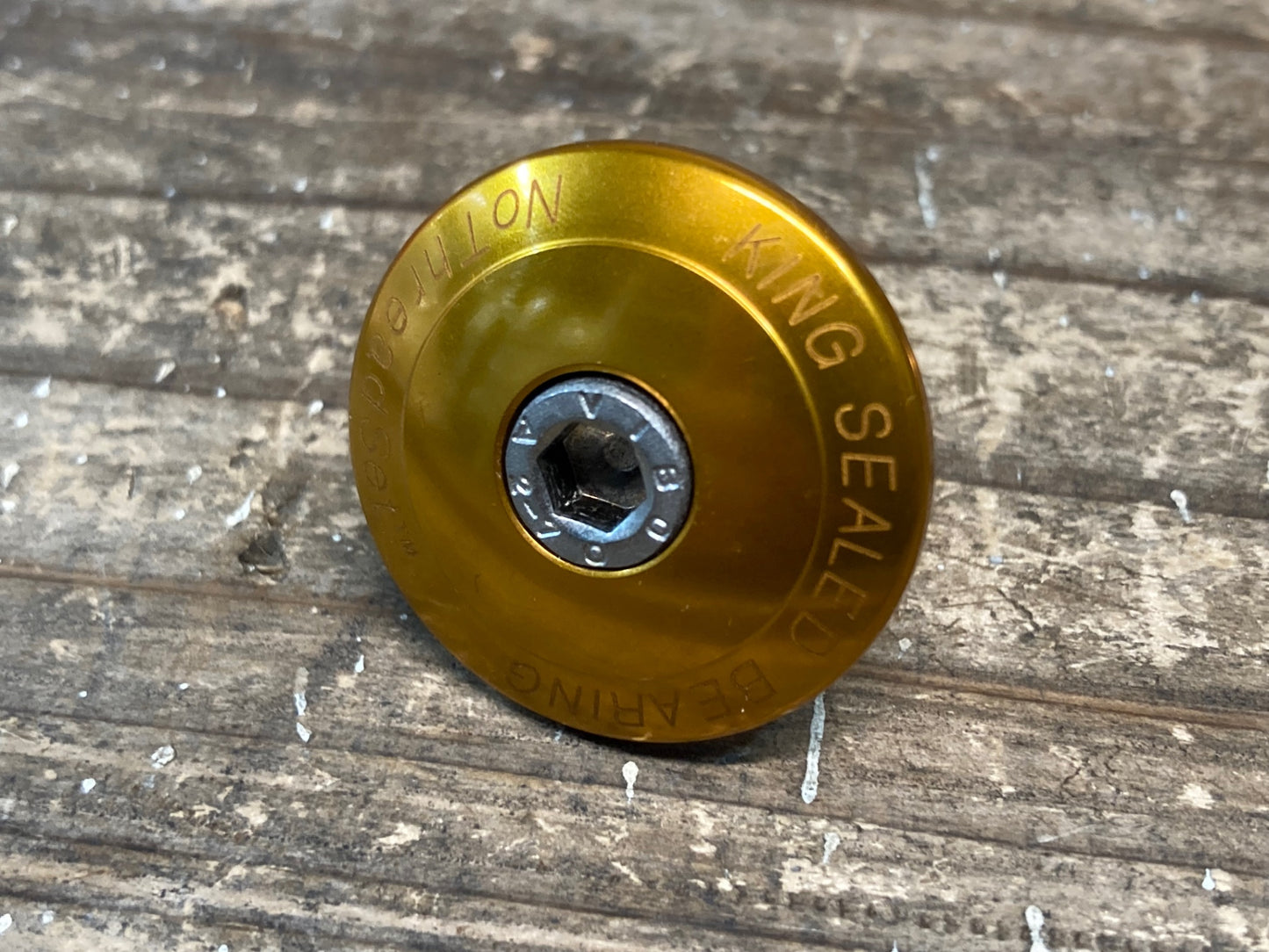 IS708 クリスキング CHRIS KING NoThreadSet アヘッド ヘッドパーツ ヘッドセット 上下1-1/8 OS アウトボード式 ゴールド