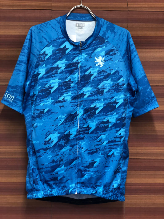 IR546 リオンドカペルミュール Lion de KAPELMUUR 半袖 サイクルジャージ 青 XL