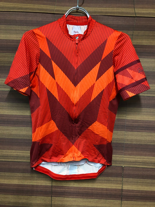 IT315 ラファ Rapha HIDDEN LEAVES SOUPLESSE JERSEY 半袖 サイクルジャージ 赤 S