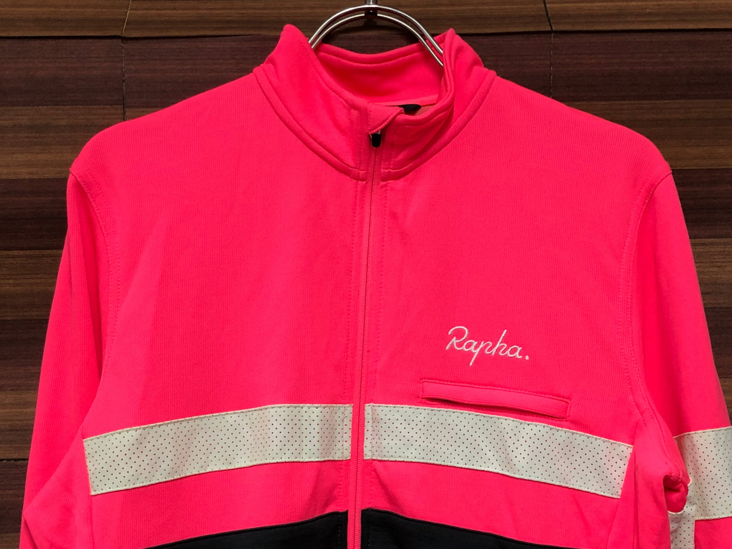 IR104 ラファ Rapha BREVET JERSEY 長袖 サイクルジャージ 裏起毛 ピンク M