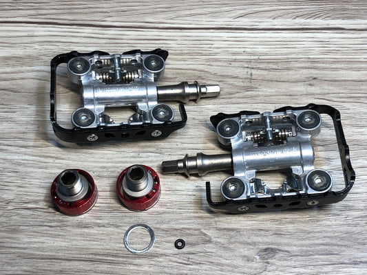 HX395 ウェルゴ Wellgo QRD-M17C ビンディングペダル SPD 片面フラット 着脱式