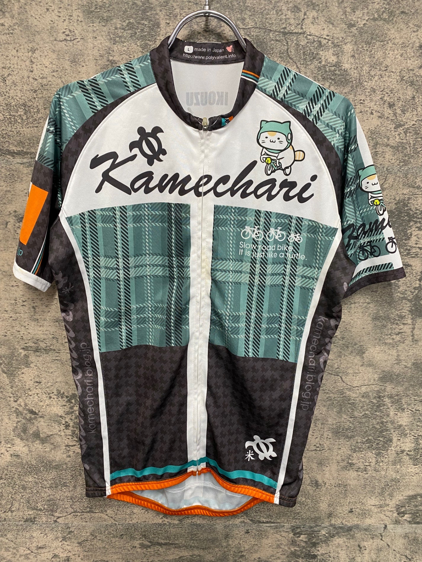 IW575 ウェイブワン WAVEONE カメチャリ kamechari 半袖 サイクルジャージ L