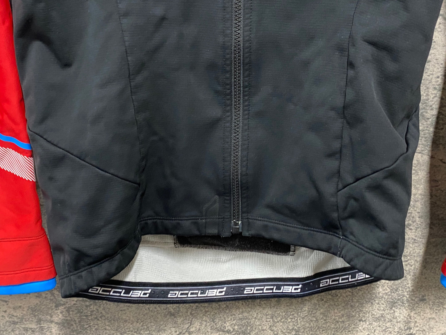 JB556 シマノ SHIMANO 長袖 サイクルジャケット 赤 黒 L 裏起毛