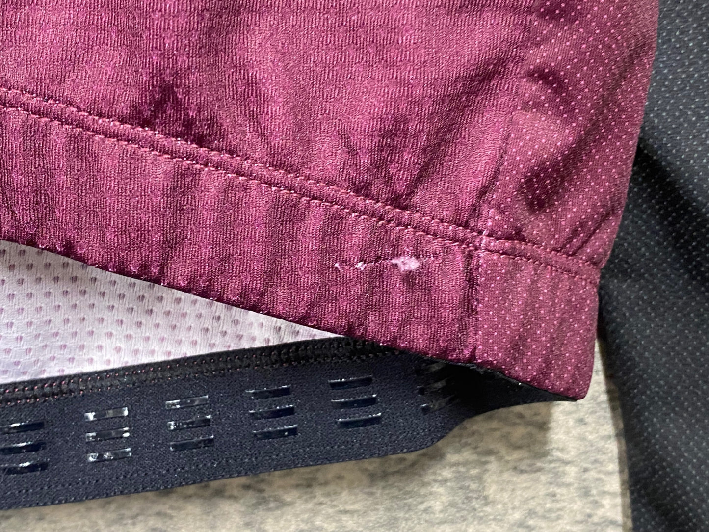 IZ216 サンボルト SUNVOLT 長袖 サイクルジャージ バーガンディ 黒 S