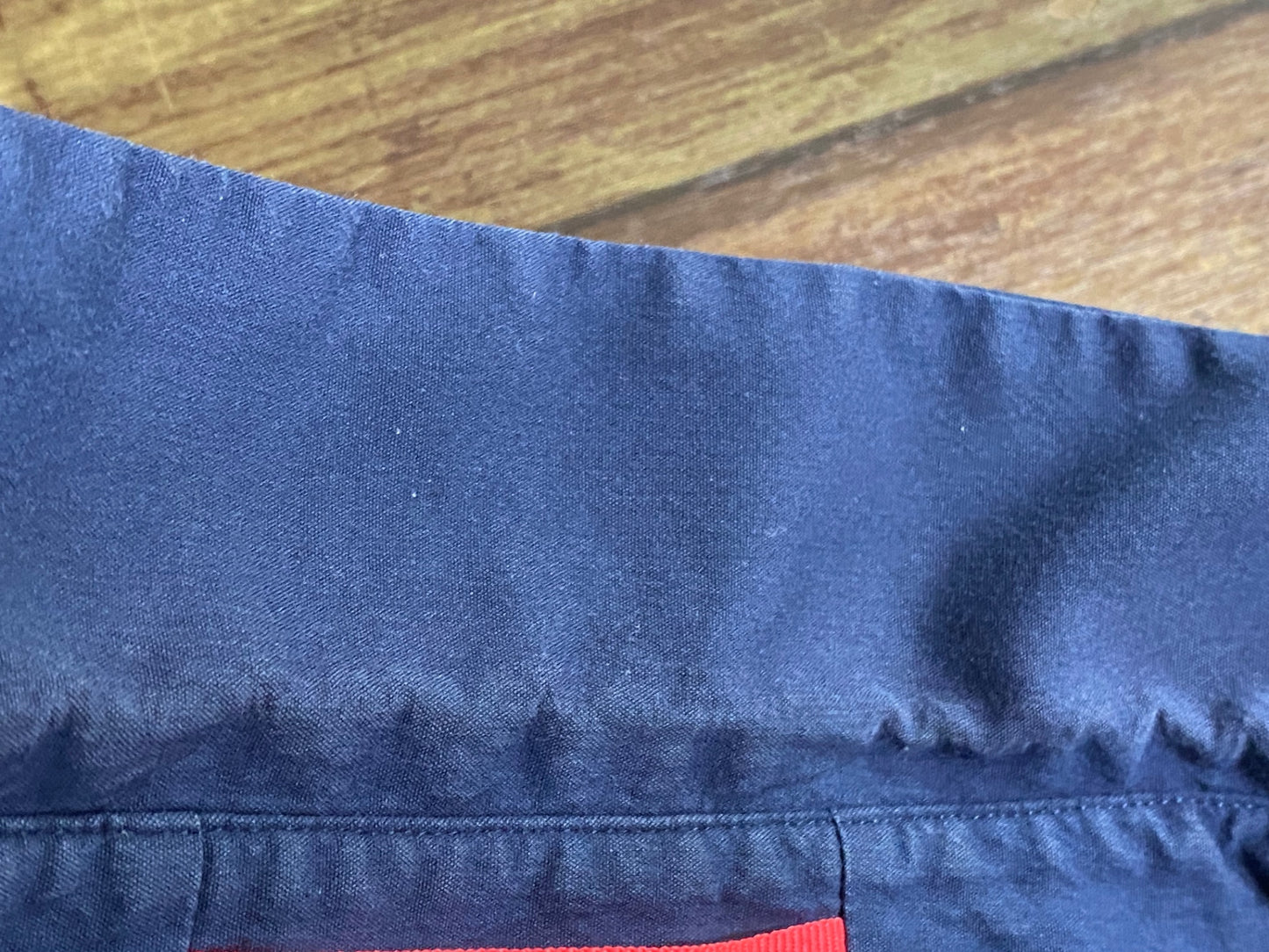 IT633 ラファ Rapha POPLIM SHIRT 長袖 Yシャツ 紺 S ※スレ