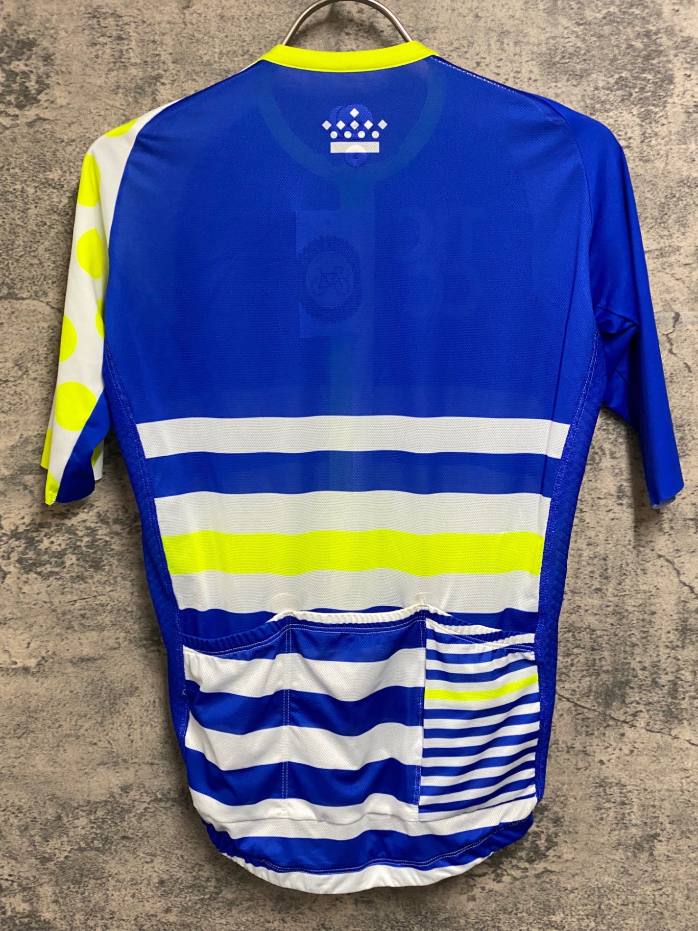 JC321 TICCC 半袖 サイクルジャージ 青白 S