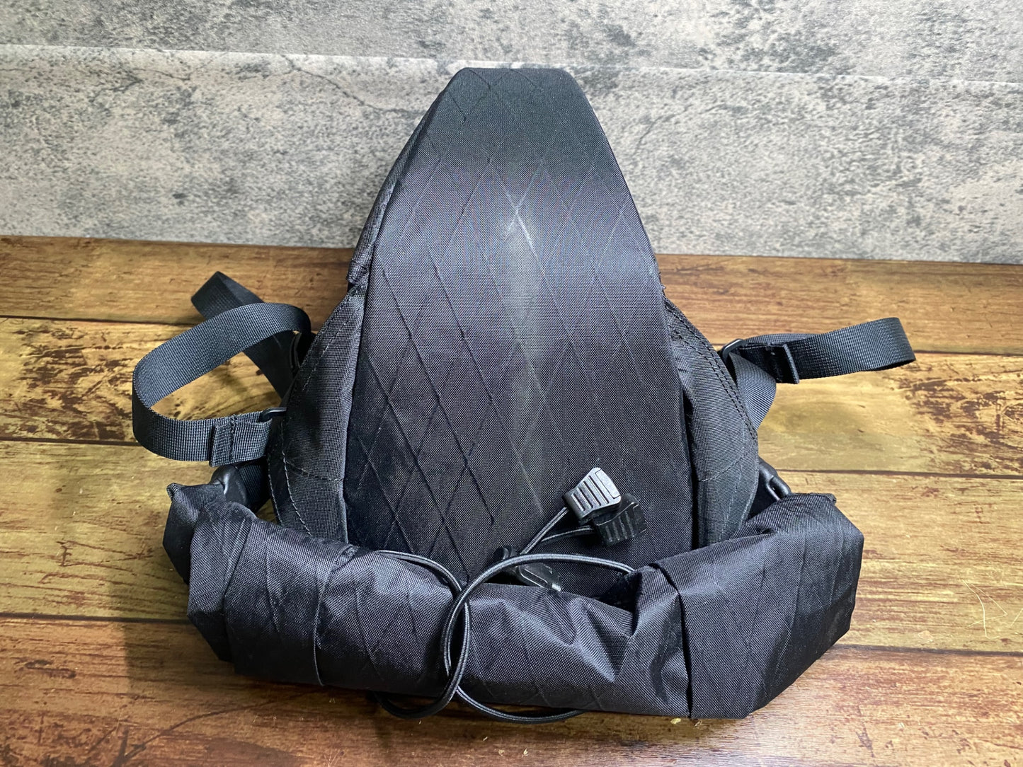 JB818 フェアウェザー FAIRWEATHER INDIVISUAL サドルバッグ 黒 スレ 汚れ