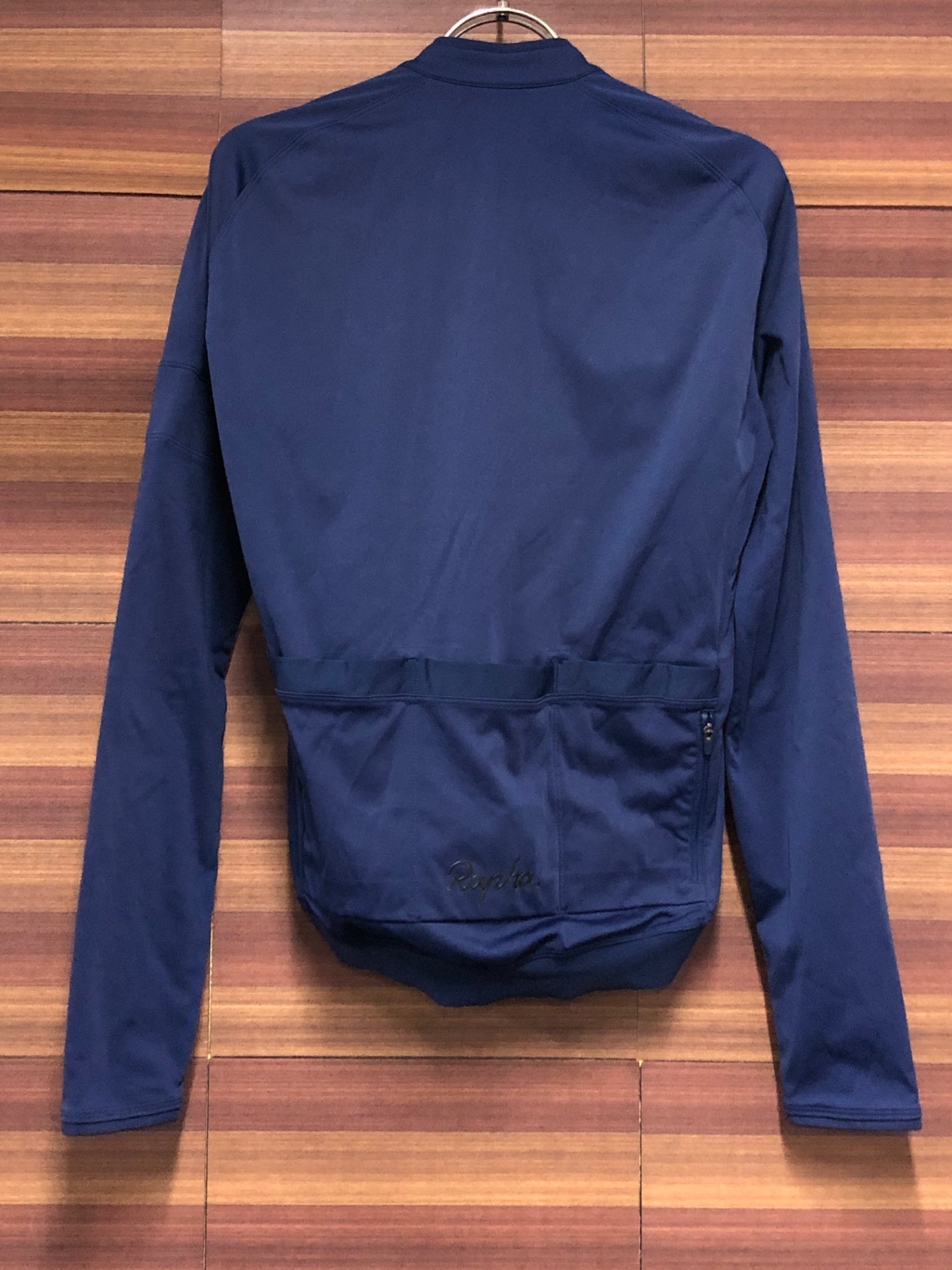 IT433 ラファ Rapha CORE LONG SLEEVE JERSEY 長袖 サイクルジャージ 紺 S 裏起毛