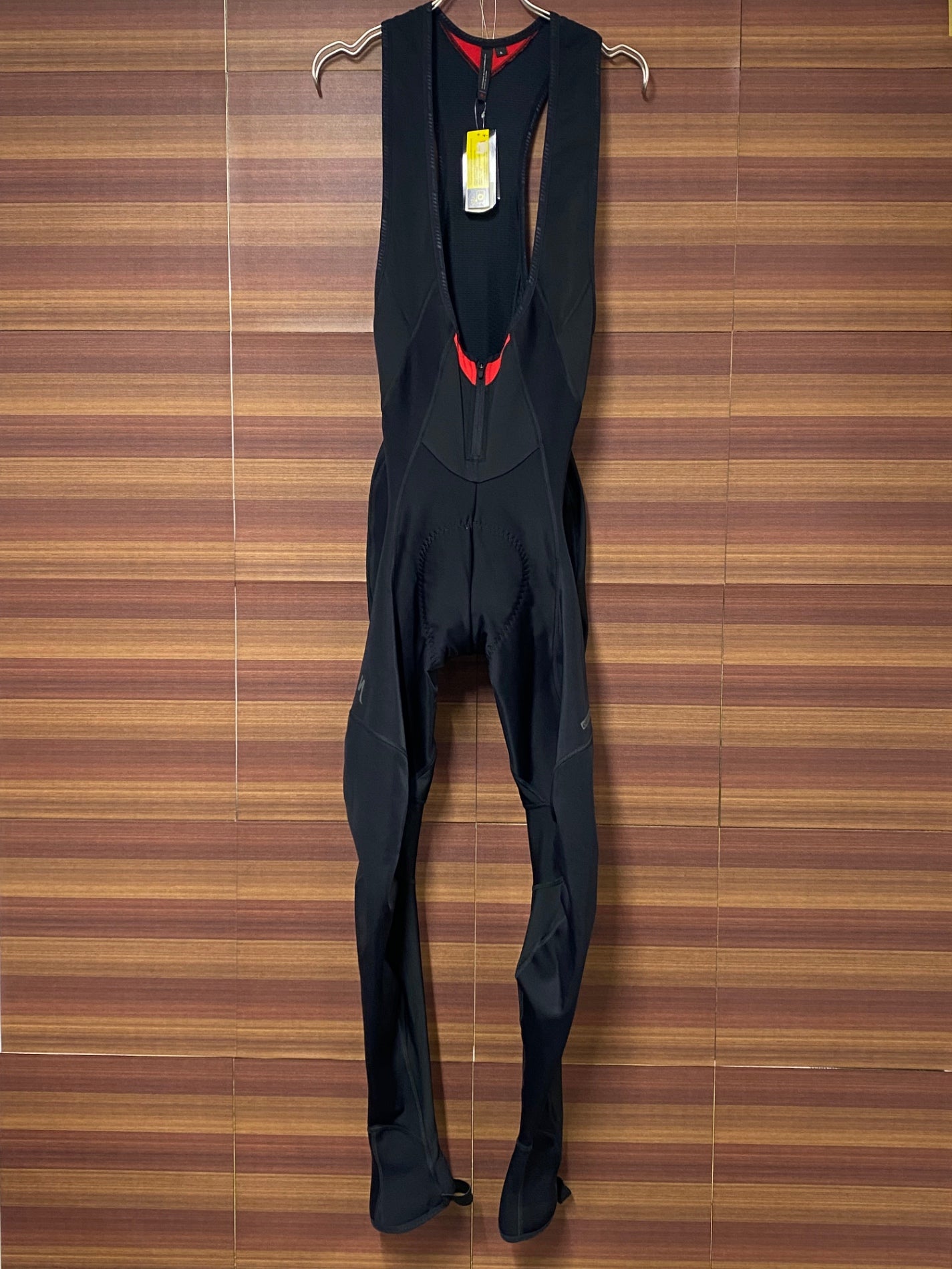 IQ243 スペシャライズド SPECIALIZED ELEMENT CYCLING BIB TIGHT ビブタイツ 黒 L 裏起毛