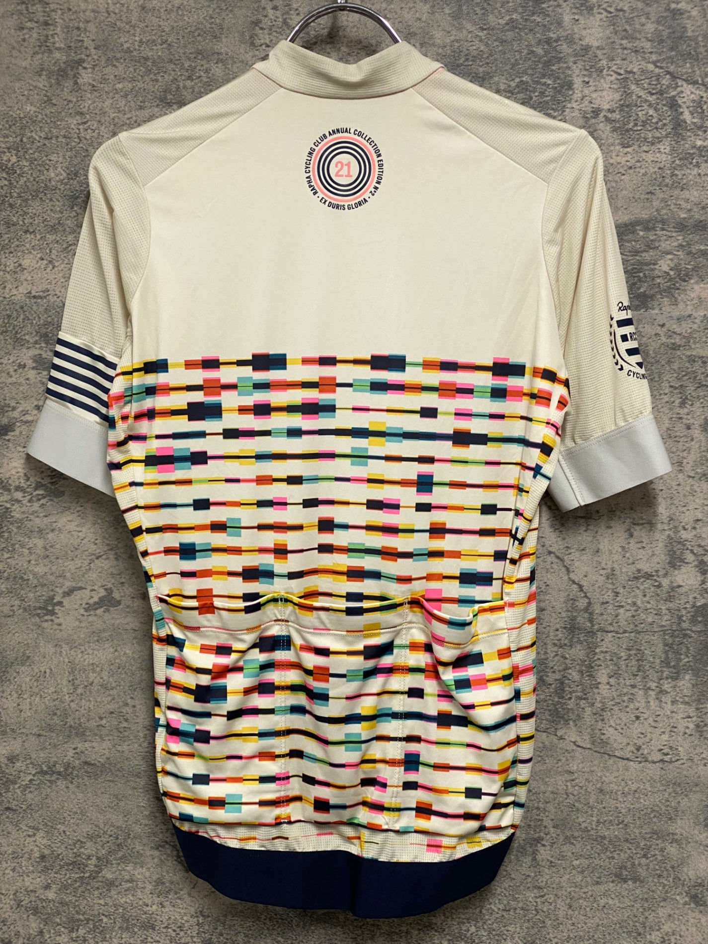 JB926 ラファ Rapha RCC 2021 ANNUAL PT TRAINING JERSEY 半袖サイクルジャージ 総柄 S