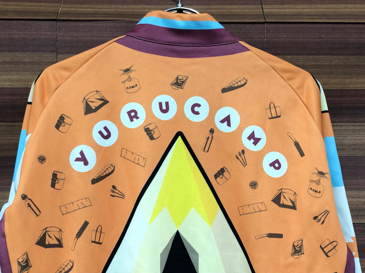 IT015 GSR Gear 長袖 サイクルジャケット ベージュ オレンジ L ゆるキャン△ 痛ジャージ