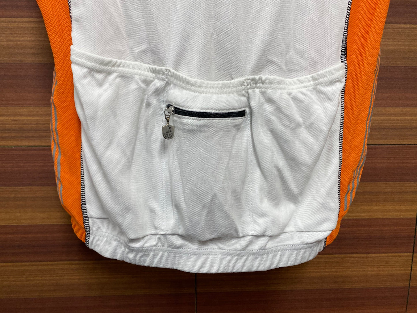 IQ352 カンパニョーロ CAMPAGNOLO 半袖サイクルジャージ 白オレンジ L