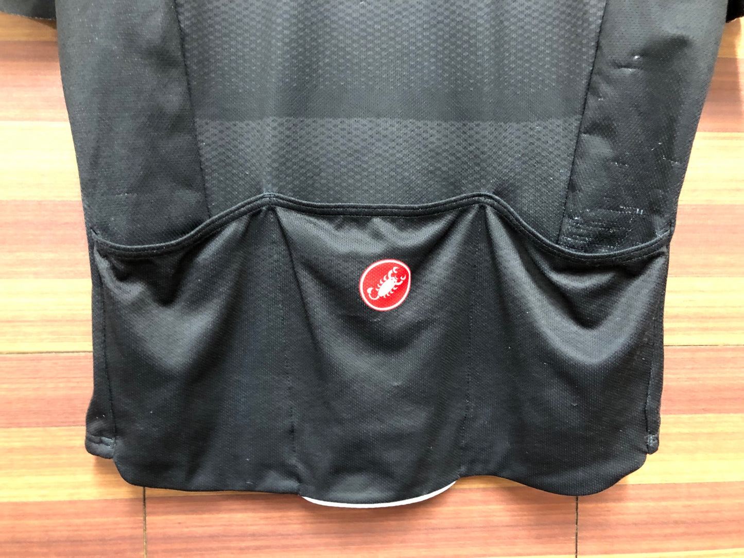 IH740 カステリ CASTELLI 半袖 サイクルジャージ 黒 グレー L