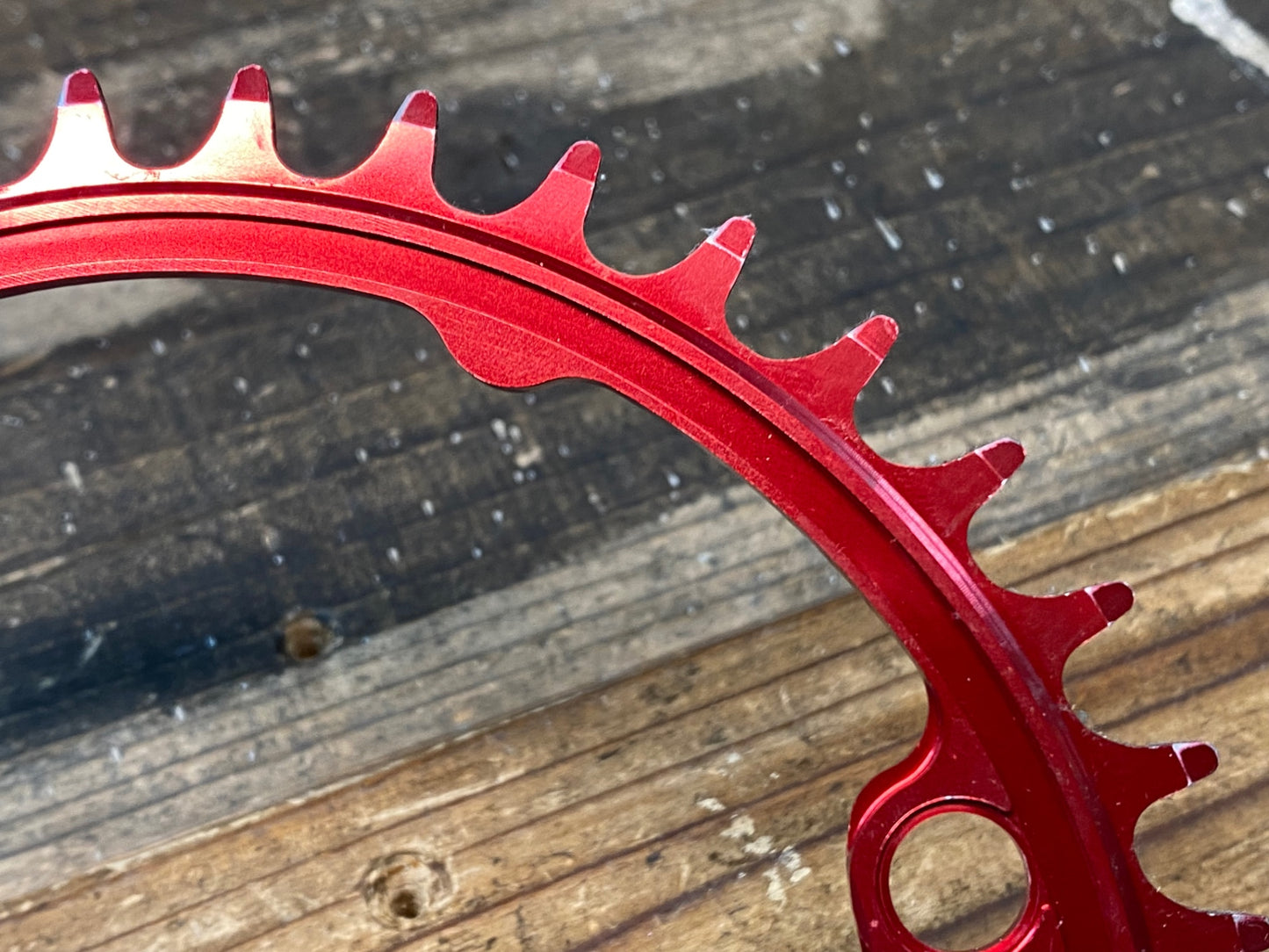 IR676 スギノ SUGINO CYCLOID CY4-SHC Super Hill Climb チェーンリング 赤 36T 楕円