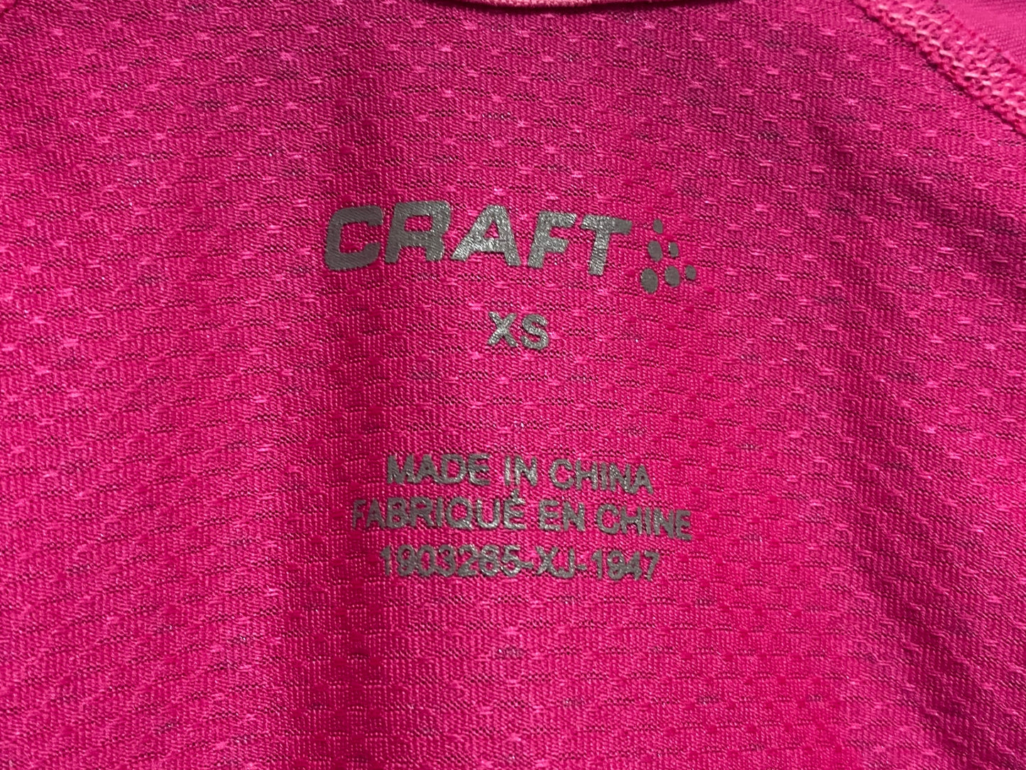 IY507 クラフト CRAFT 半袖 サイクルジャージ ピンク XS