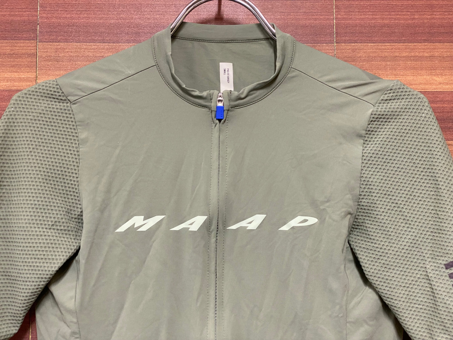 IH948 マープ MAAP PRO FIT JERSEY 半袖 サイクルジャージ S オリーブ