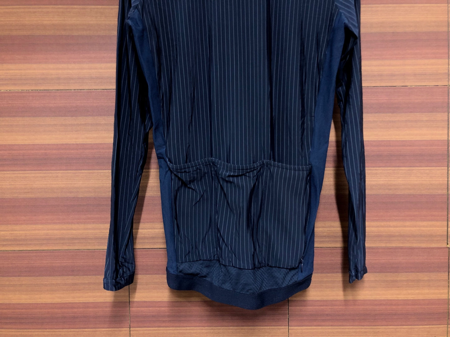 IN224 ヴァーテクスロンドン VERTEX LONDON 長袖 サイクルジャージ 紺 S