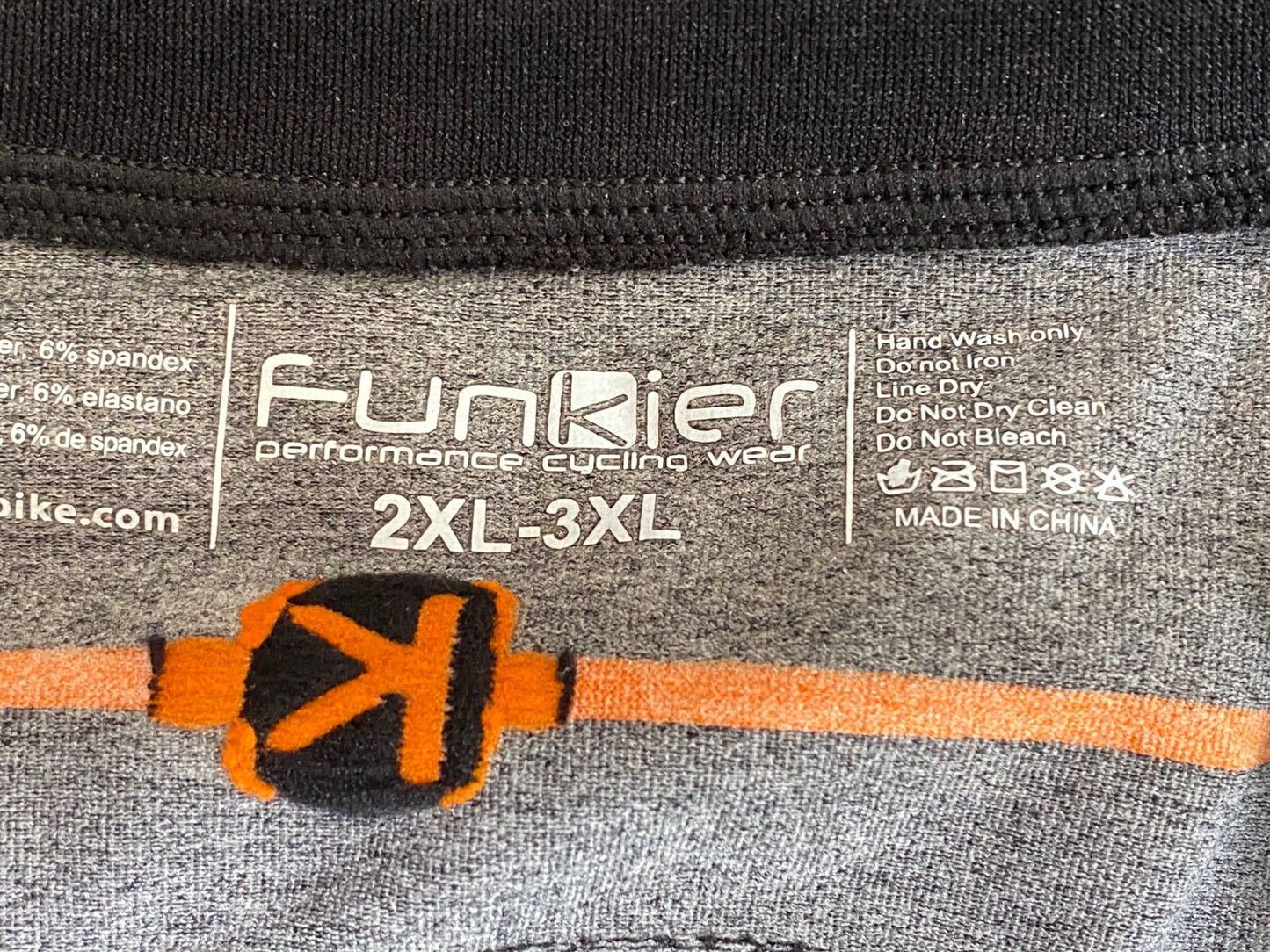 HR547 ファンキア Funkier 長袖 べースレイヤー 黒 2XL-3XL