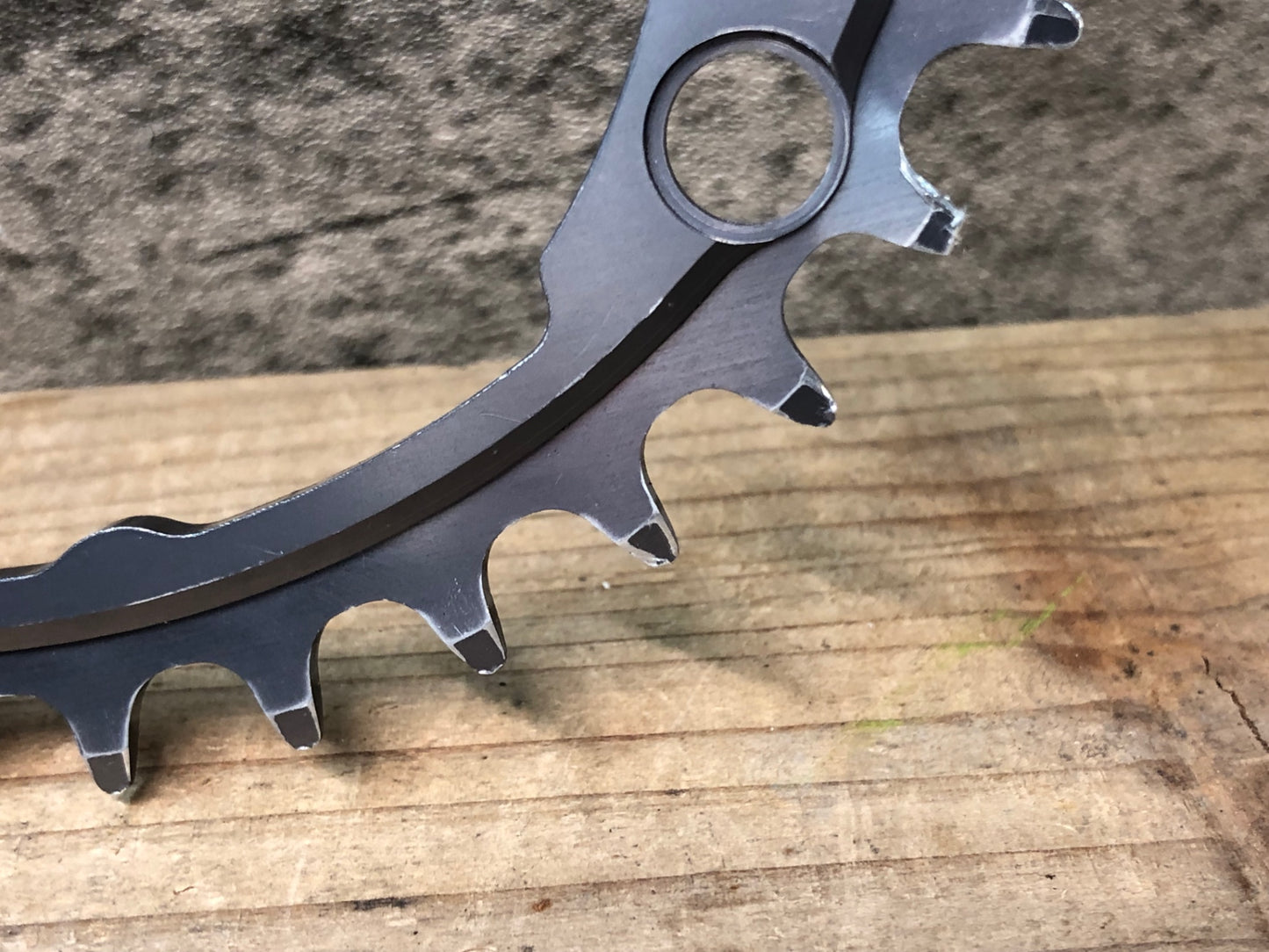 JA580 スギノ Sugino CYCLOID Super Hill Climb CY4-SHC インナー チェーンリング グレー 32T 楕円