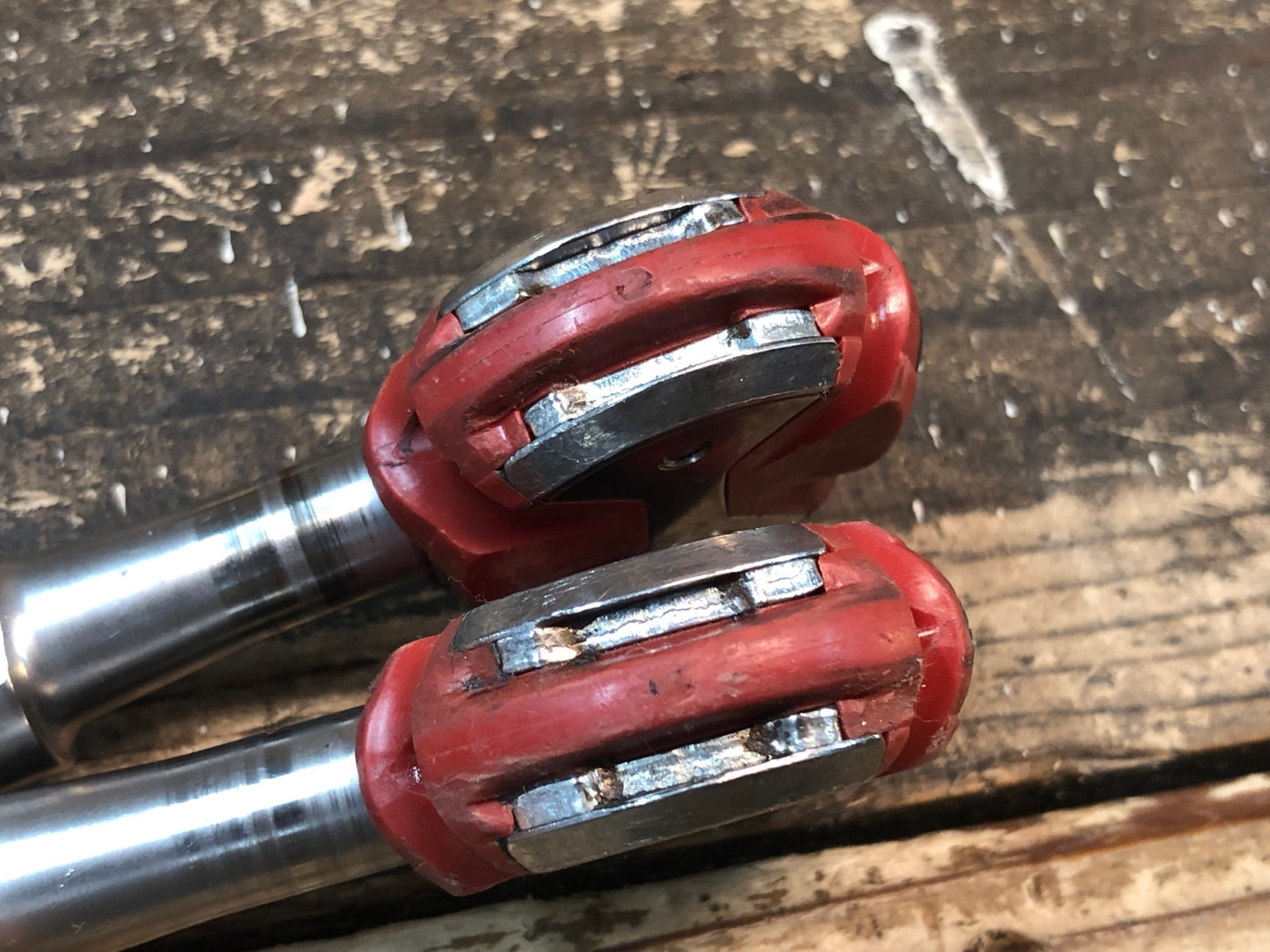 IW650 スピードプレイ SPEEDPLAY ZERO ビンディングペダル ステンレスシャフト 赤