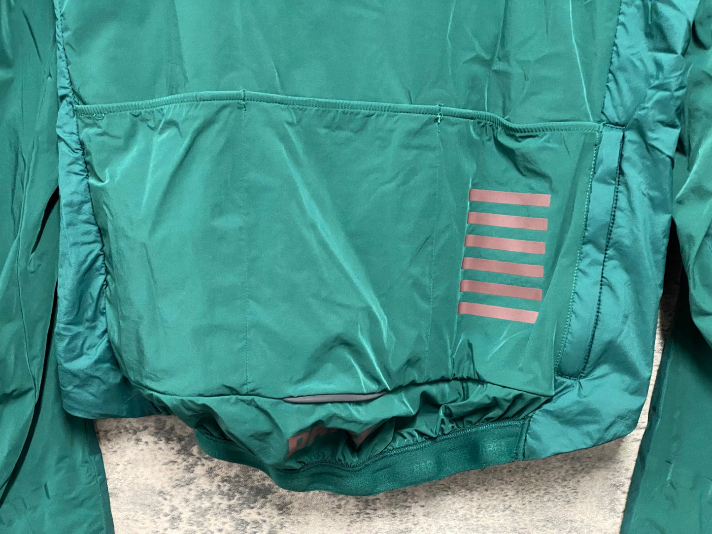 IV513 ラファ Rapha PRO TEAM INSULATED JACKET 長袖 サイクルジャケット 深緑 S 裏起毛 ※腕破れあり