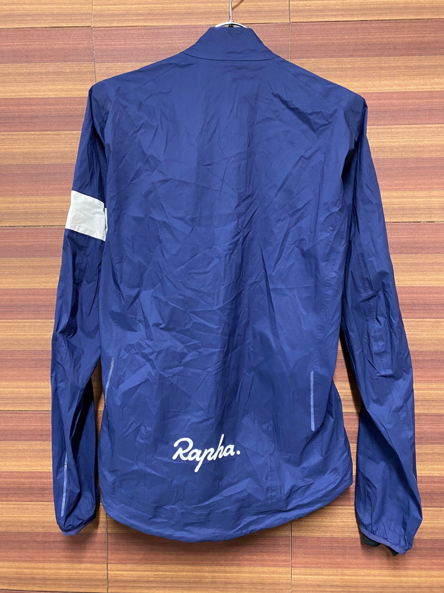IN538 ラファ Rapha CORE RAIN JACKET 長袖 サイクルジャケット 紺 S ※内側にダメージ、破れあり