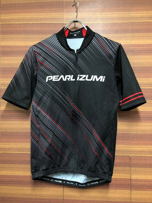 IL372 パールイズミ PEARL iZUMi 半袖 サイクルジャージ 黒 赤 L