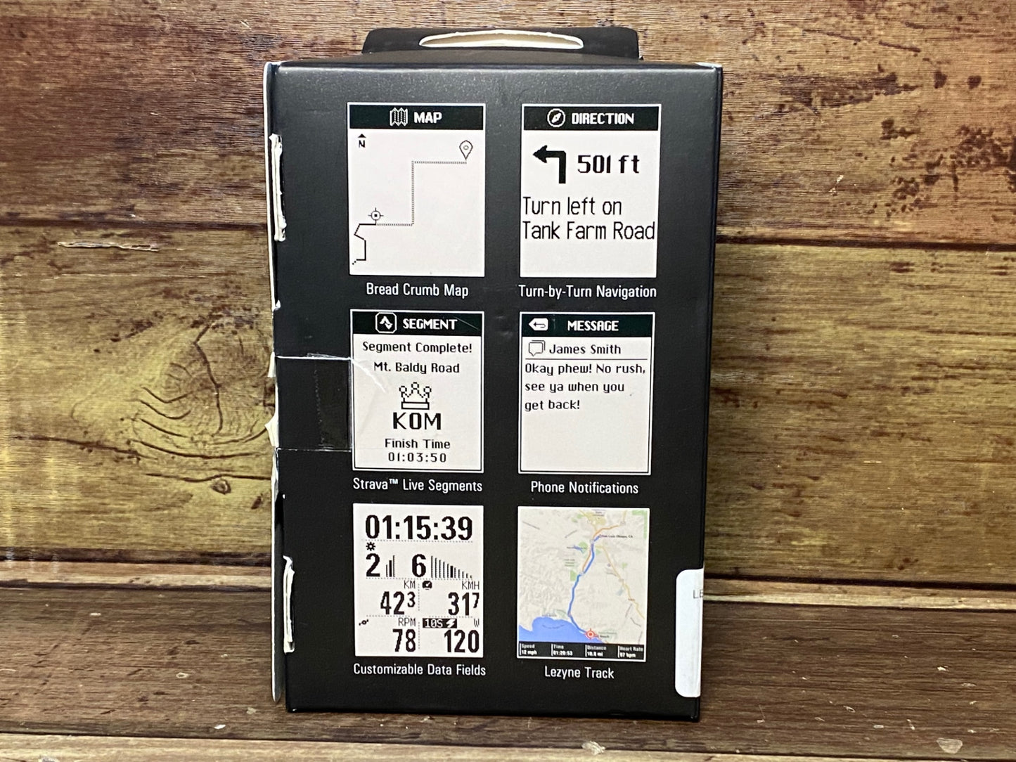 HT027 レザイン LEZYNE SUPER GPS サイクルコンピューター 黒 充電口カバー欠損
