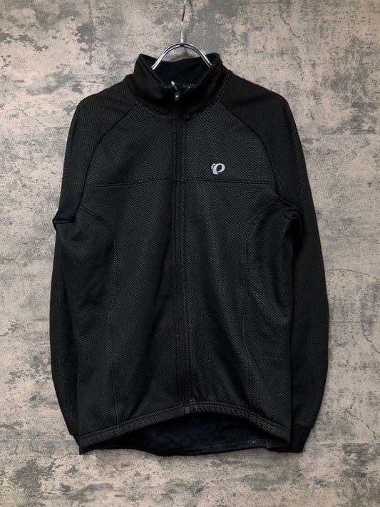 IY443 パールイズミ PEARL iZUMi 長袖 サイクルジャケット 黒 L WINDBREAK 裏起毛