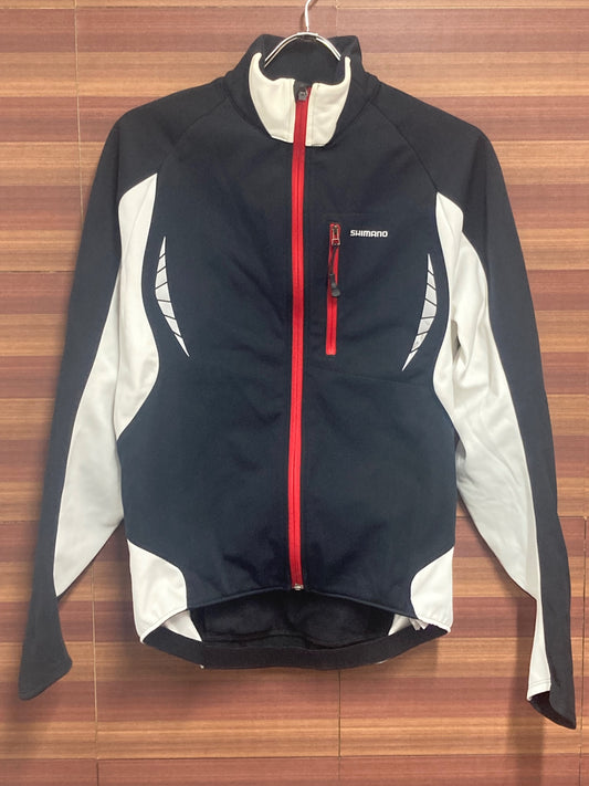 HR094 パールイズミ PEARL iZUMi 長袖 サイクルジャージ 白 裏起毛 M ※ほつれ