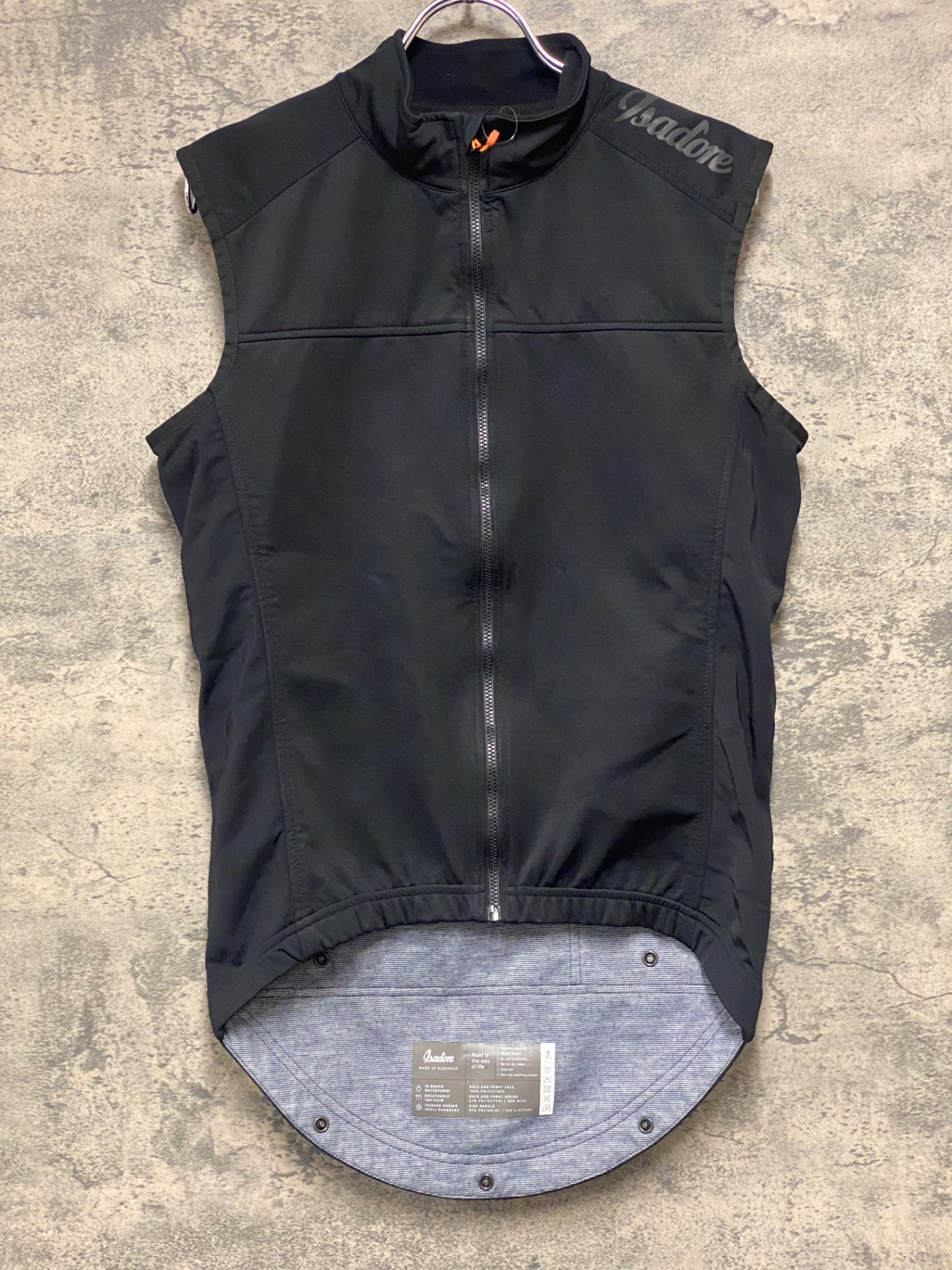 JC039 イザドア Isadore ジレ サイクルベスト 黒 M 裏起毛