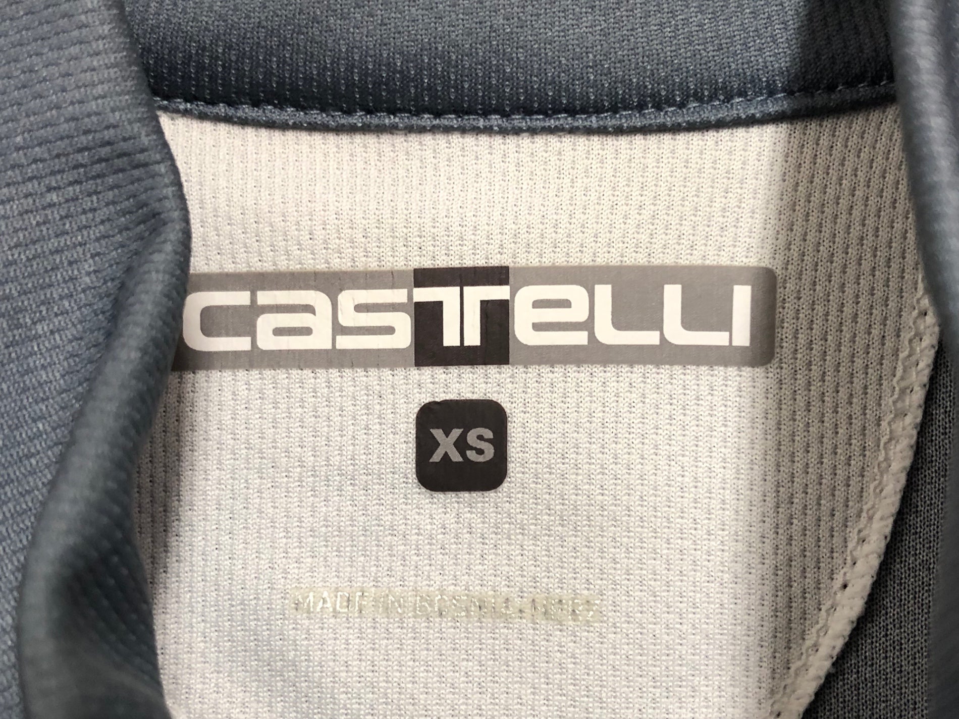 HS778 カステリ CASTELLI 半袖サイクルジャージ グレー XS