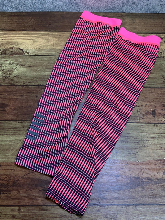 IO434 ラファ Rapha アームカバー ピンク 黒 総柄 M